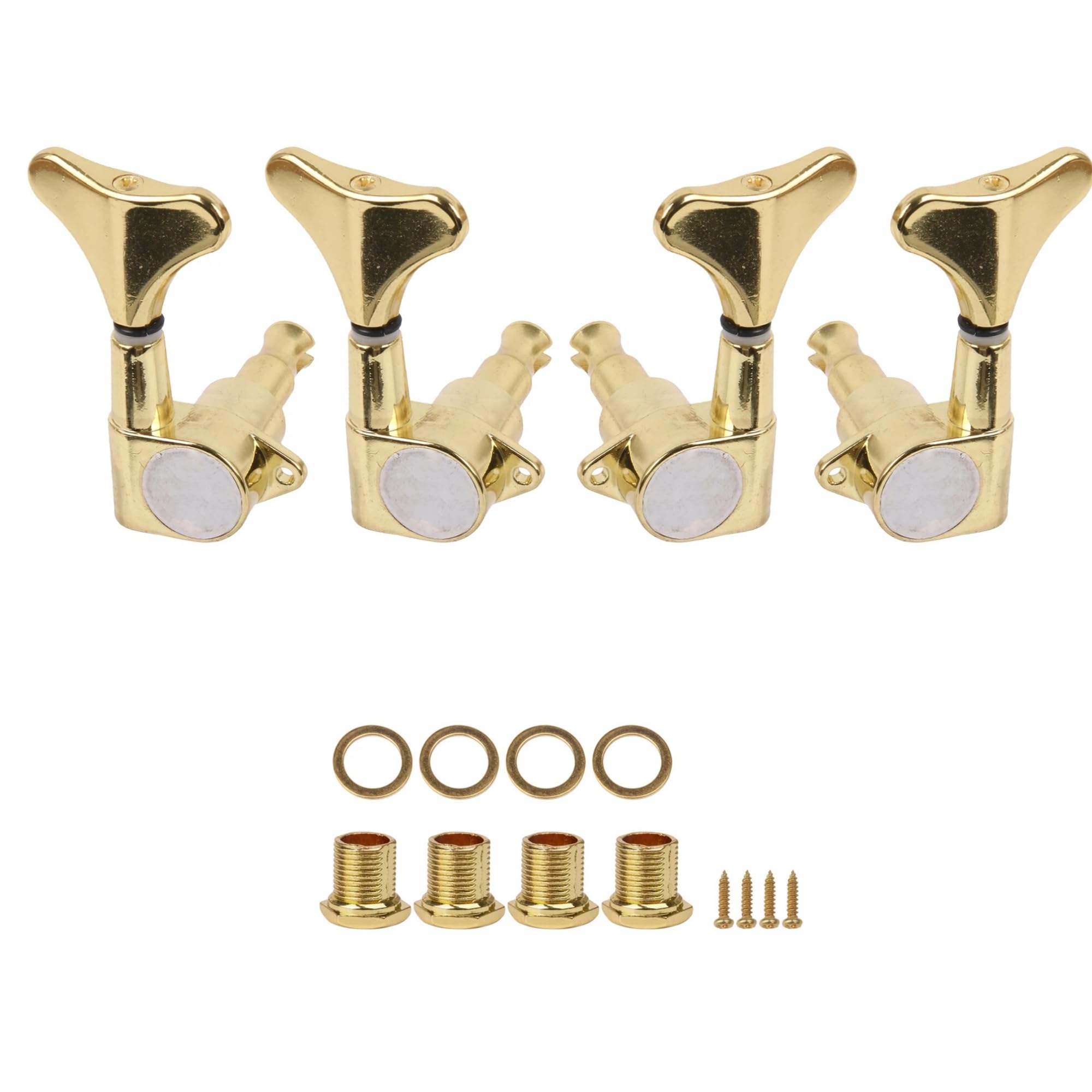 BQLZR Gold Electric bass Tuners Machine Heads Tuning Pegs 2L2R