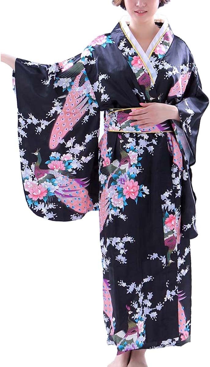 Botanmu Women's Kimono Robe Japanese Dress Photography Cosplay Costume 5 Colors