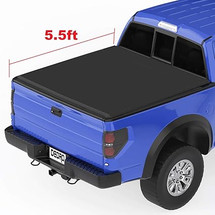 Amazon Com Oedro Tri Fold Truck Bed Tonneau Cover Compatible With 2009 2014 Ford F 150 Styleside 5 5 Feet Bed Automotive