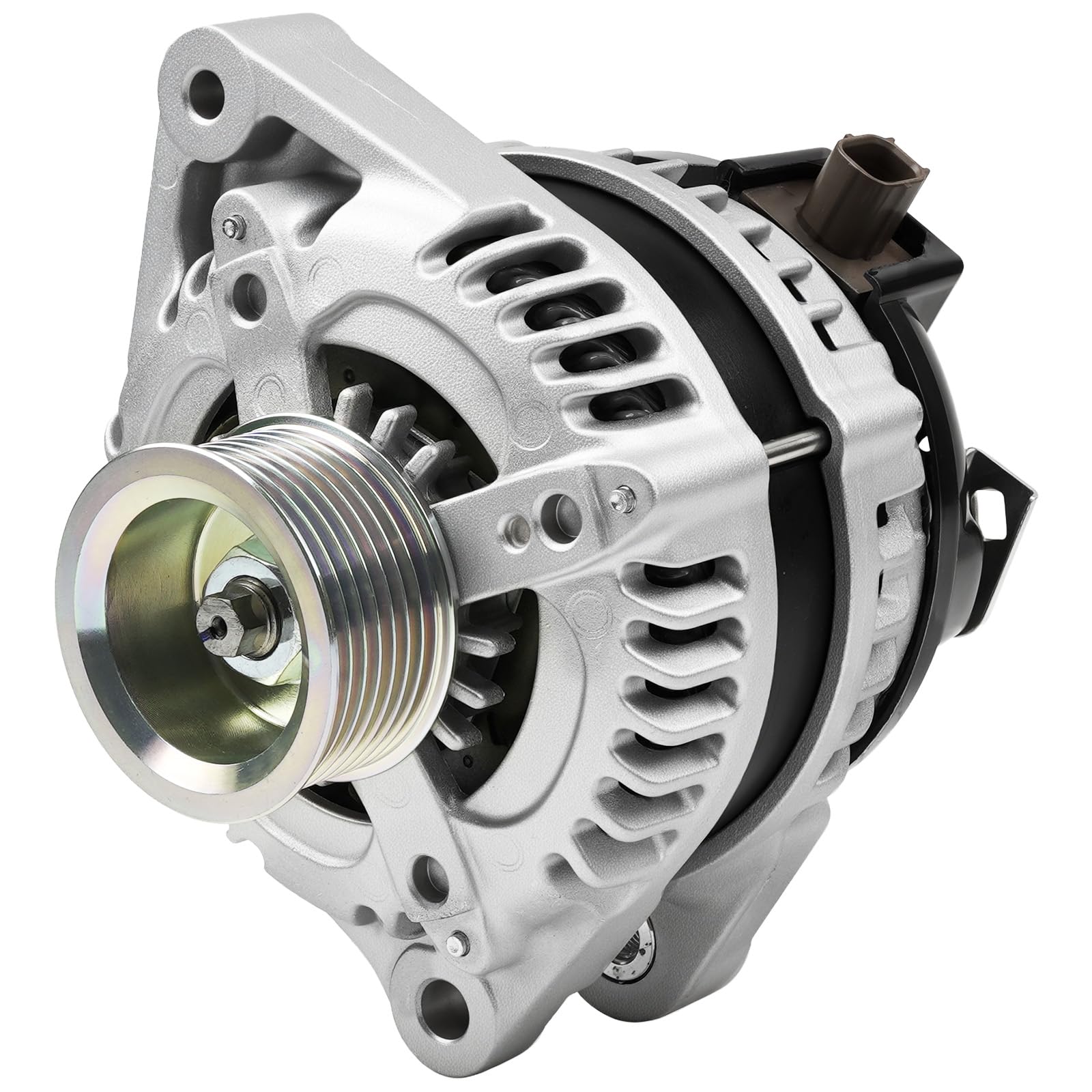 Photo 1 of 11390N New Alternator Compatible with 2.4L L4 Honda Accord 2008 2009 2010 2011 2012, Acura TSX 2009 2010 2011 2012 2013 2014, Replace# 130A, 12V, CW, 7-Groove Pulley, 11390, 1042105890, 12870