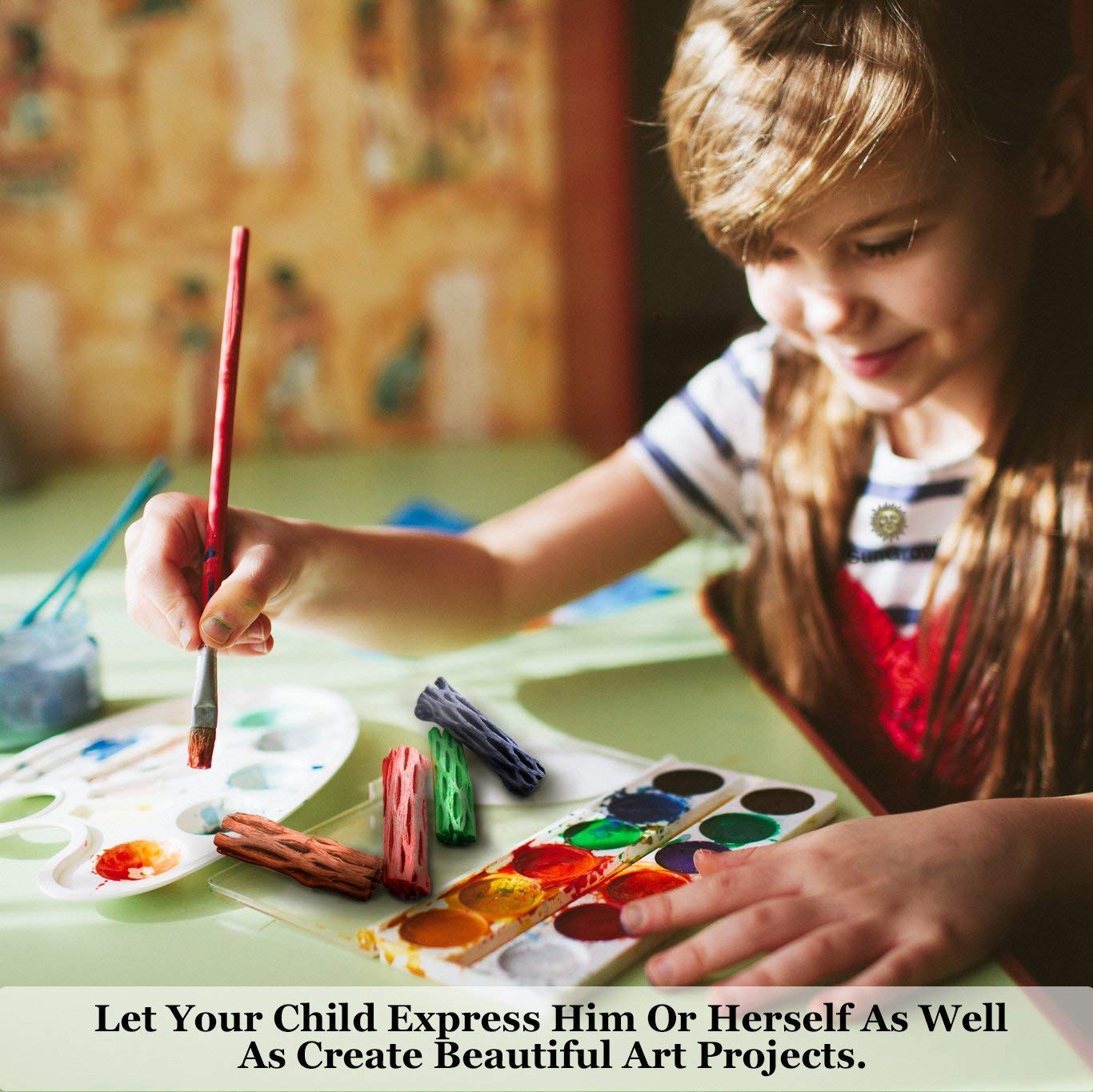 6-pcs Natural Cholla wood for Hamsters by SunGrow - 100% Organic soft wood, Non-Toxic, Pesticide-Free, Thorn-free - Chew toy for ferrets, guinea pigs, gerbils, mice, chinchillas - Perfect for climbing