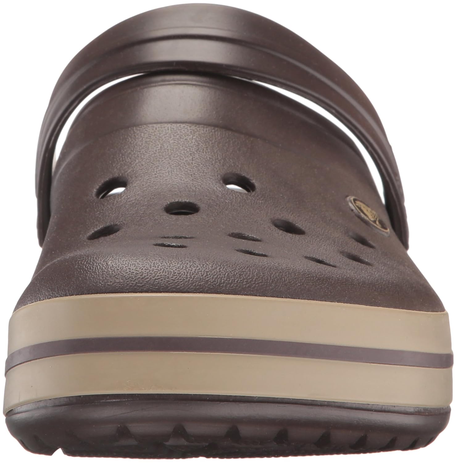 crocs unisex brown crocband clogs & mules