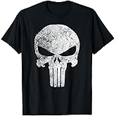 Marvel Comics Punisher Skull Symbol Distressed T-Shirt