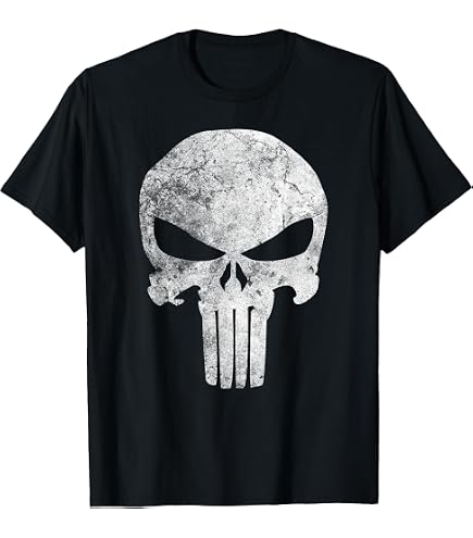 Amazon.com: Marvel The Punisher Frank Castle Vigilante T-Shirt