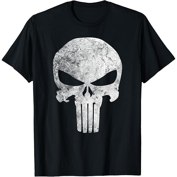 Maillot De Foot Officiel Marvel Punisher #74 - Taille S - Noir Gris - Manches Courtes - Occasion Très Bon état