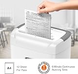 Bonsaii 12-Sheet Cross-Cut Shredder with CD & Credit Card Slot P4 21L Bin view 4