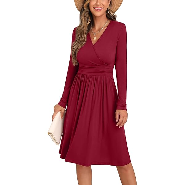 Amazon Vestidos Casuales Para OtoÃ±o Invierno Vestido Casual