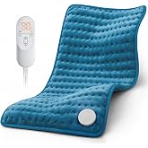 Heating Pad for Back, Electric Heating Pads for Cramps/Abdomen/Waist/Shoulder with 6 Heat Settings and Auto-Off, Moist/Dry Heat pad, Mothers Day Gifts for Mom Women Wife Grandma, 12" x 24"