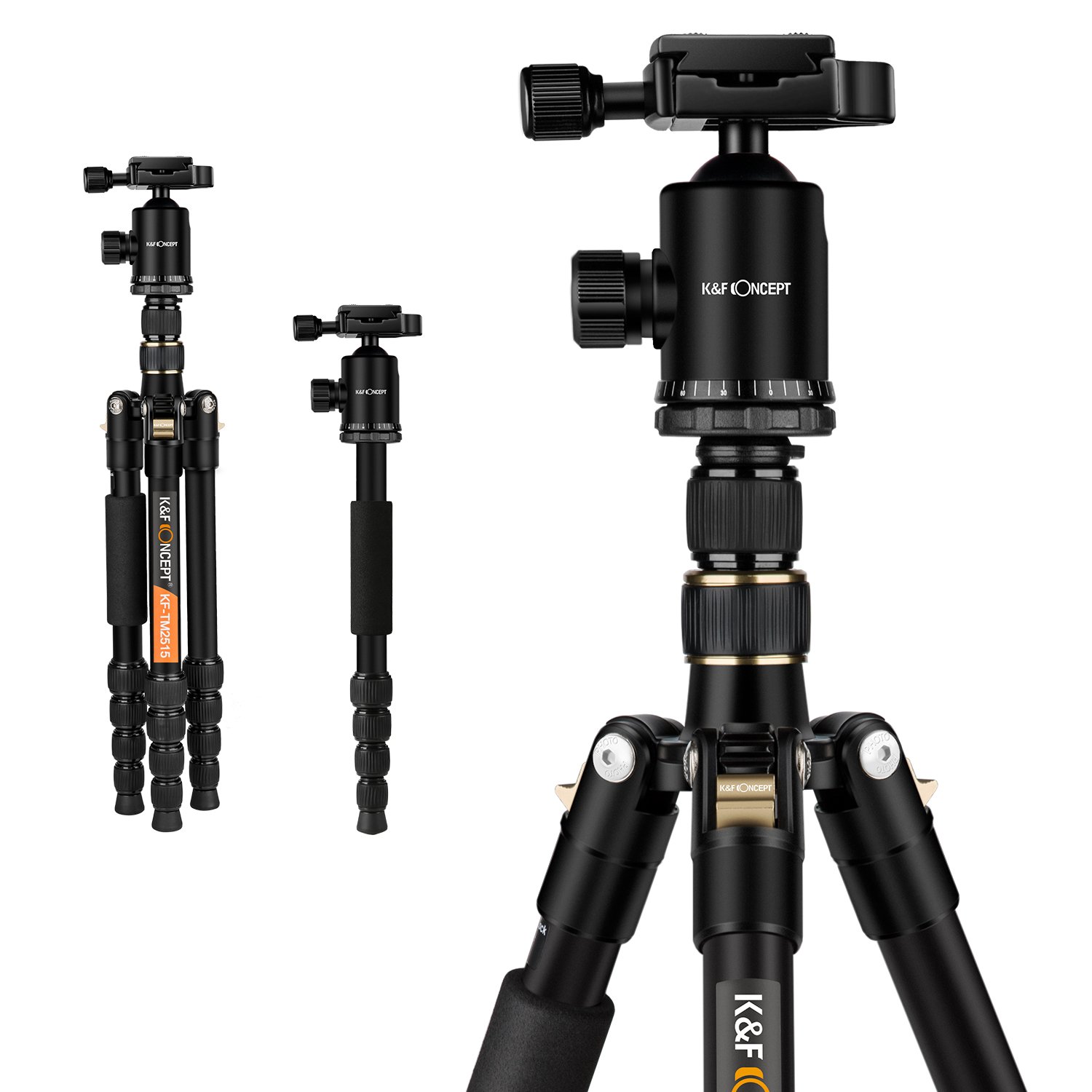 K F Concept TM Trípode Monópode Monopod con Cabeza de Bola Ballhead