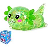 Tibberly Axolotl Squishy Stress Ball, Soft Slow Rising Sensory Toy | Cute axolotl squeeze toy with soft slow rising feel for sensory play, relaxation, focus, stress relief, kids and adults