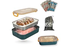 LAVA GEL Oven – Flameless Self-Heating Lunch Box & Portable Food Warmer – No Fire or Plugs – Heats Cans, MREs & Meals in 10 Min – Perfect for Camping, Travel, Emergencies & Office