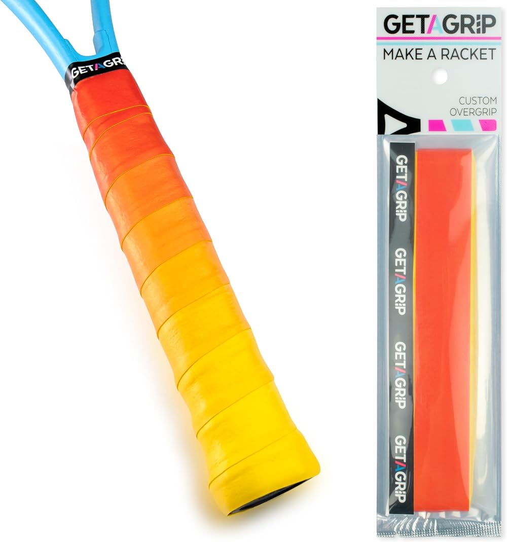 GET A GRIP Racket Overgrips Anti-Slip Sweat Quick-Dry Sunset 1