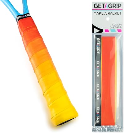 GET A GRIP Racket Overgrips Anti-Slip Sweat Quick-Dry Sunset 1