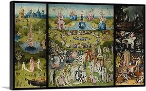 ARTCANVAS The Garden of Earthly Delights 1515 Canvas Art Print by Hieronymus Bosch - 40" x 26" (0.75" Deep)