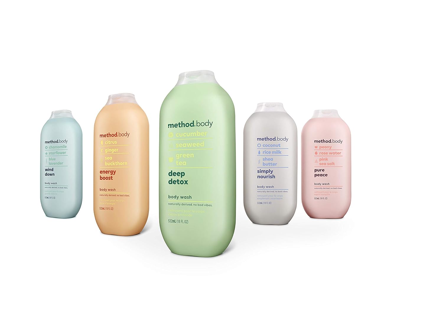 Method Body Wash, Deep Detox, 18 Fl Oz: Prime Pantry