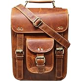 jaald Genuine Leather Messenger Bag Vintage Laptop Crossbody Bag Satchel Man Purse Shoulder Bag for man woman office bag