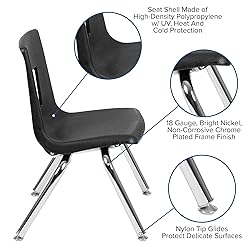 Flash Furniture Mickey Advantage Black Student
