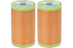 2-Pack Bundle Coats & Clark Dual Duty Plus Hand Quilting Thread 325yds Mine Gold s960-7570