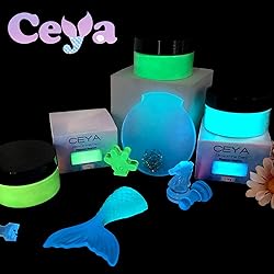 Ceya Fluorescent Sky Blue Glow Powder, 5.3oz/150g