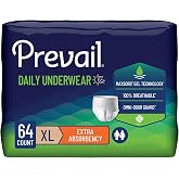 Prevail Incontinence Protective Underwear, Extra Absorbency, X-Large, 56 Count