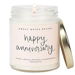 Sweet Water Decor Happy Anniversary Candle