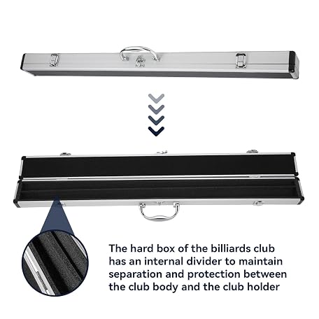 Pool Stick Box Mua Pool Cue Box, 1/2 Aluminium Billiard Pool Cue Stick Hard Box 31 ...