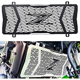 Z650 2017-2026 Motorcycle Radiator Grille Guard Protective Cover | Compatible with Ninja 650 Z650RS Urban Tourer Performance 2021-2026,Black Aluminum Construction.