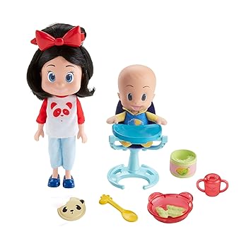 Mattel FVR91 juguete de la Familia Telerín Cleo \u0026 Cuquin Muñeca Cleo Muñ ecos bebé y accesorios Muñecos bebé