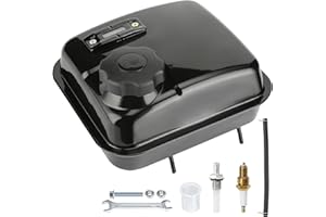 GREHUA Upgrade Gas Fuel Tank & Fuel Level Gauge Compatible with Predator 212cc 196cc GX160 GX200 Engine Coleman CT200U CT200U-EX BT200X KT196 Baja Warrior MB165 MB200 Massimo Mini Bike Go Kart Parts