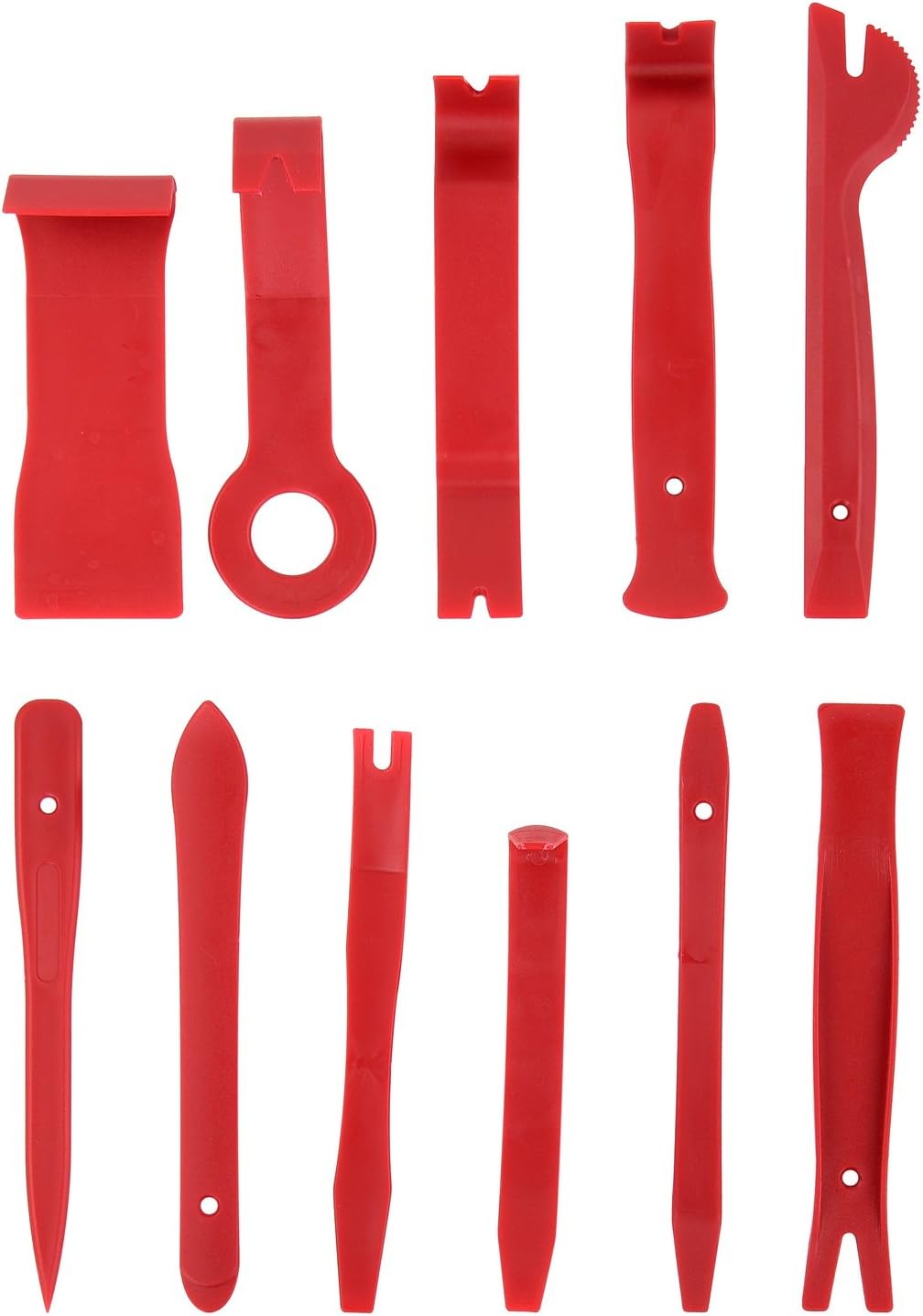 Quwei Panel Removal Tool 11 pcs Premium Auto Trim Upholstery Removal Kit Easiest to Use Fastener Remover for Door Trim Molding Dash Panel Composite Body Installer Pry Scraper Fastener Panel Molding