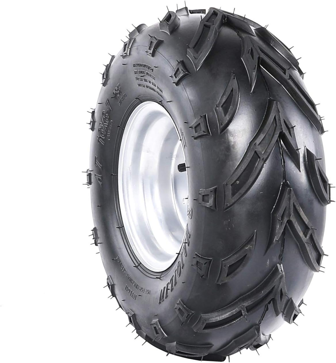 WPHMOTO 16X87 ATV Tire and Rim Tubeless Front or Rear Tires with Rims for Go Kart