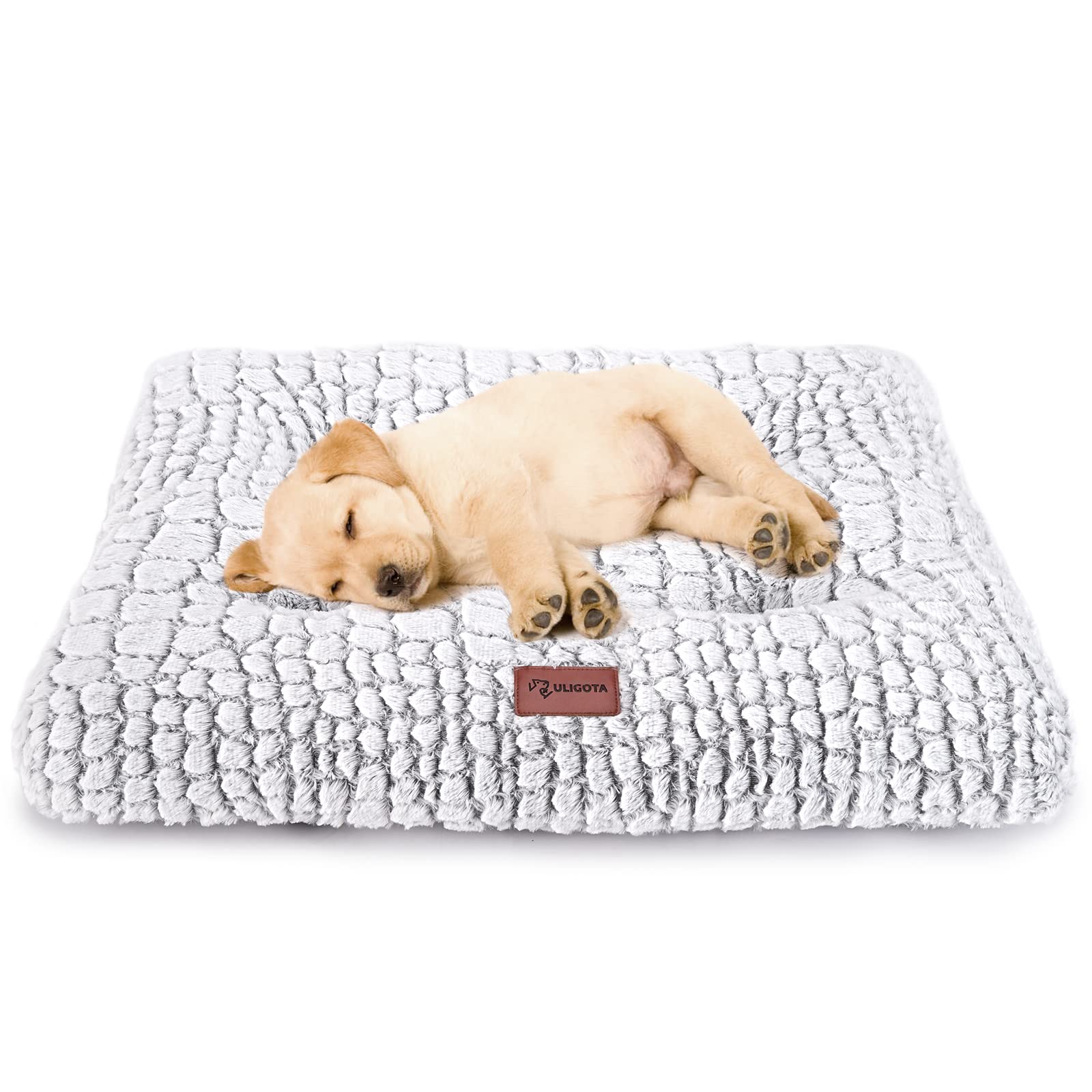 Photo 1 of Dog Bed Crate Pad - Soft Fluffy Pet Cushion Mat for Small Dogs, Anti-Slip Comfy Kennel Pad for Puppy Crates