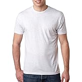 Next Level 6010 Men's Tri-Blend Crew Tee - Small - Vintage White