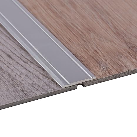 Gedotec Übergangsprofil selbstklebend SUPERFLACH Silber eloxiert Übergangsschiene | Breite 30 mm | Länge 100 cm | Boden-Profi