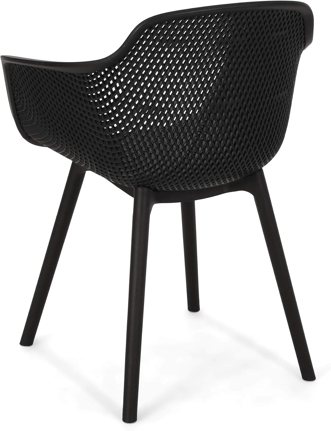 Christopher Knight Home 312466 Davina Outdoor Dining Chair (Set of 2), Black : Garden & Outdoor