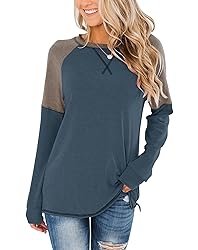 Bingerlily Women's Casual Long Sleeve Tunic Tops