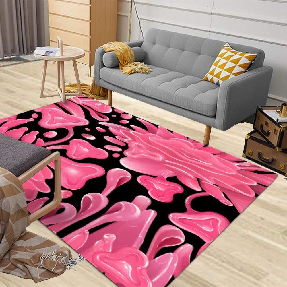 Large Area Rug, Douecish 5x7 ft Magical Handicraft Abstract Composition Fantasy