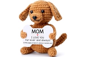 WILBREA Funny Dog Mom Gifts from Daughter Son, New Bonus Step Mom Mama Mother in Law Gifts Ideas, Birthday Presents Christmas Stocking Stuffers Ornament, Small Cute Stuff Cool things I Love You Mommy Puppy