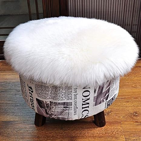 DAOXU Kunstfell Pelz Stuhl, Sitz Pad Shaggy Bereich Teppiche für Schlafzimmer Sofa Boden Home Decorator Teppiche Kinder Spiel