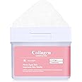 DERMAL Collagen Moistfull Pad - Korean Toner Pad for Elasticity & Wrinkle Improvement with Peptides - Vegan Tencel Square Pads - High Capacity, 120 Sheets