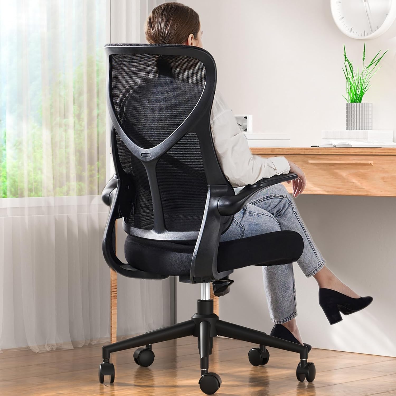 Sweetcrispy Ergonomic Office Desk Computer
