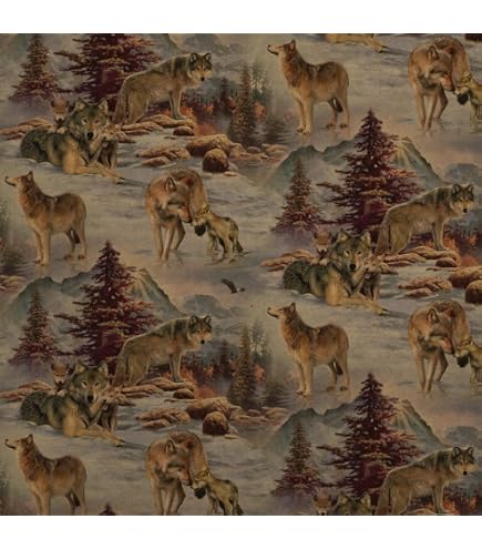 Wolf Pack Running Through a Snowy Mountain Landscape | Premium AI