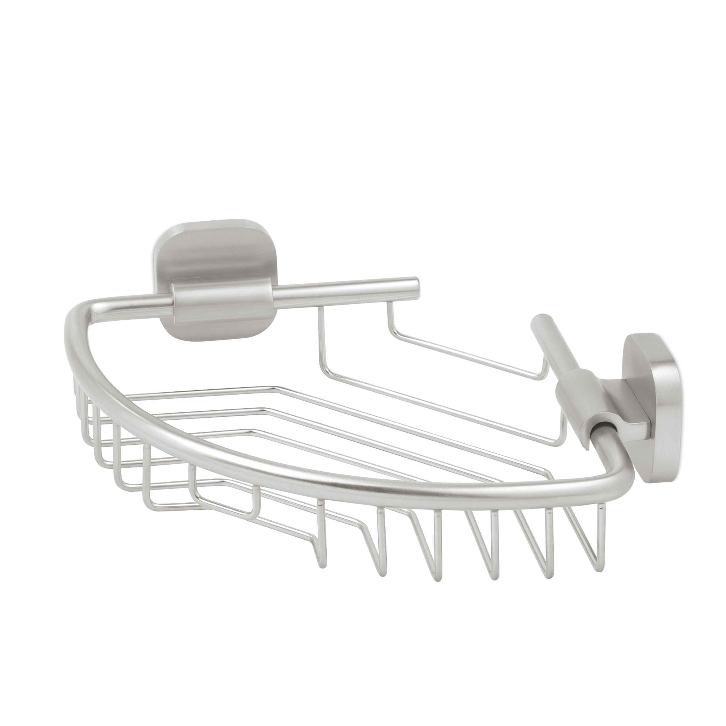 Tiger Ramos Corner Shower Basket, Stainless Steel Brushed
