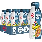 Dymatize 30g High Protein Performance Shake, Fruity Pebbles, 12 Pack | 6.2g BCAAs for Muscle Recovery, No Added Sugar, 160 Calories, 24 Vitamins &amp; Minerals, On-the-Go Snack, Gluten-Free, 11.5 oz