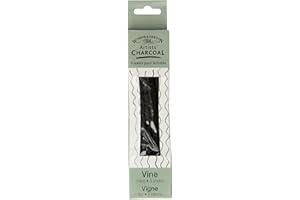 Winsor & Newton Artist Vine Charcoal Sticks 3/Pkg-Hard