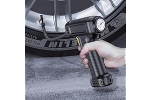 DYEGOLD 150PSI Tire Inflator with LED Flashlight - Portable Air Compressor Air Pump for Car Tires 12V Auto Tire Pump with Digital Pressure Gauge - Inflator for Car Tires,Motorcycle,Bike,Ball
