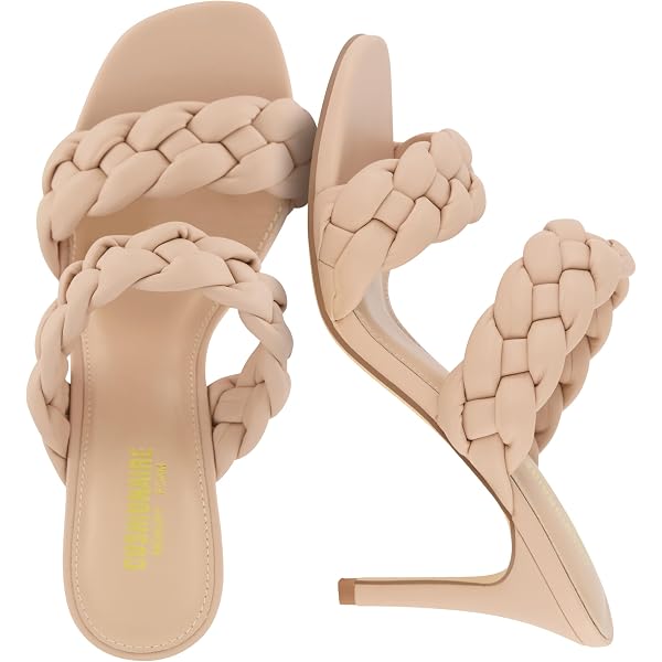 CUSHIONAIRE Sandali Taboo Donna - Pelle Vegan Morbida, Memory Foam, Tacco 5 Cm, Larghezze Ampie Disponibili