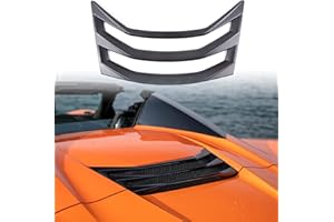 CHEAYAR Car Rear Hood Scoop Air Vent Cover Trim Compatible with Chevrolet Corvette C8 Convertible Models 2020-2023, Rear Hatch Vent Carbon Fiber C8 Accessories 1PCS (Matte black)