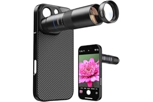MIAO LAB HD 10X Telephoto Lens & 200mm Macro Lens, 2-in-1 Aluminum Phone Camera Lens Kit with 17mm Lens Thread Interface Mobi