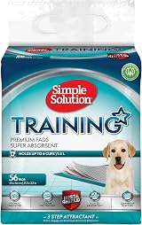 Simple Solution Absorbent Premium Dog Training Pads 56 Count 58.4 x 61 cm
